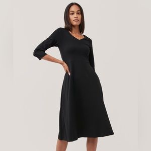 Pact Black Midi Dress